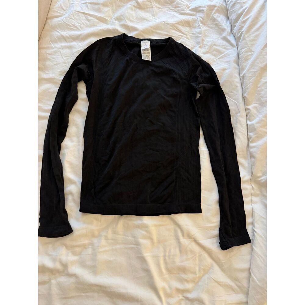 Old Navy Black Seamless Long Sleeve Workout Top Size S